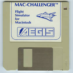 Mac Challenger computer game disk