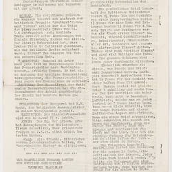 Newspaper - 'Fair Sea Gazette', Sitmar Line, 13 Aug 1949