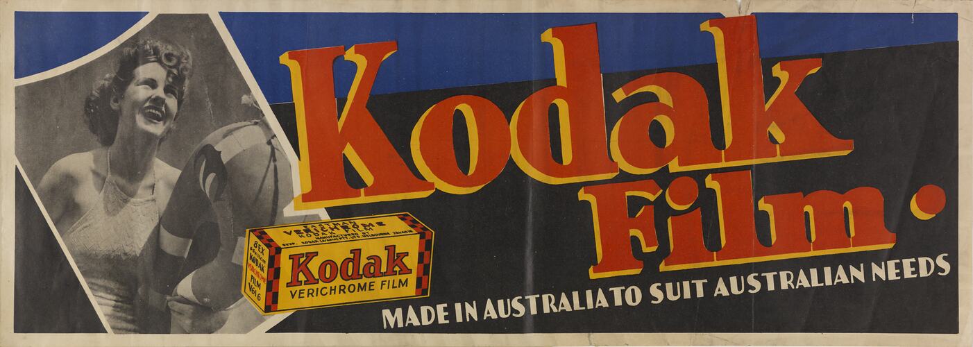 Poster - Kodak Australasia Pty Ltd, 'Kodak Film, Made in Australia to Suit Australian Needs', circa 1930s