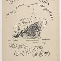 Shipboard Newsletter - Seelen Spiegel, MV Fairsea, 1953-4