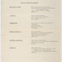 Notice - The Present Position of the Assisted Passage Scheme, 1956