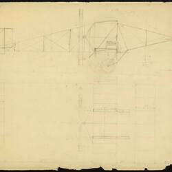 Plan - Duigan Biplane, Final Design, John R. Duigan, Mia Mia, Victoria, Australia, circa 1909
