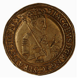 Coin - Sovereign, James I, England, Great Britain, 1603-1604 (Obverse)