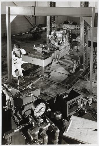 Photograph - Massey Ferguson, Test Centre, Quality Control Centre, Detroit, Michigan, USA, early 1960s