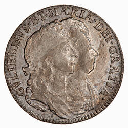 Coin - 1 Shilling, William and Mary, Great Britain, 1693 (Obverse)