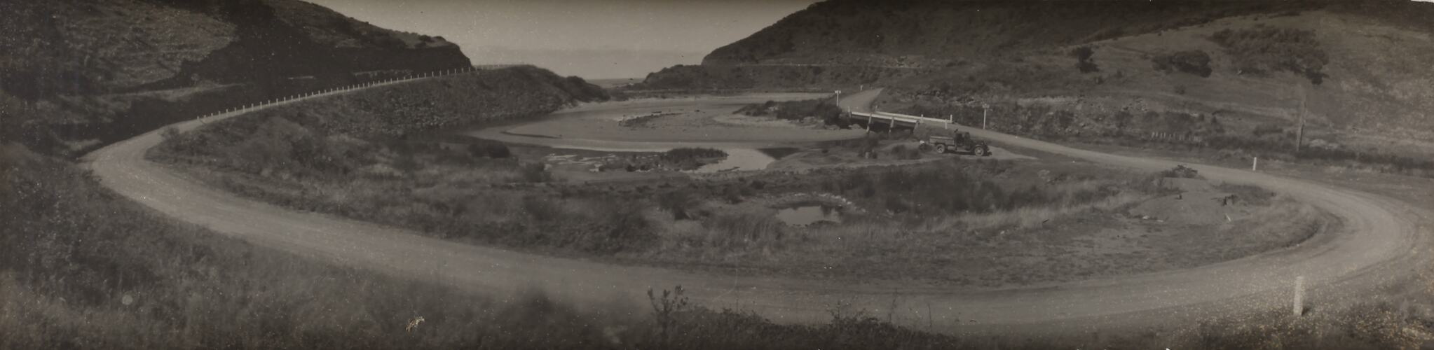 Photograph - Coastal Landscape, The Great Ocean Road, St George River, Lorne District, Victoria, 1930s