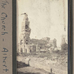 Photograph - 'The Church', Basilica of Notre-Dame de Brebières, Albert, France, Sergeant John Lord, World War I, 1916