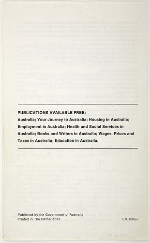 Leaflet - What's Happening in Australia?, 1970s