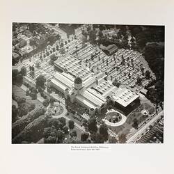 Photograph - Aerial View of the Royal Exhibition Building from South East, Melbourne, 1981