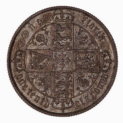 Coin - Florin, Queen Victoria, Great Britain, 1876 (Reverse)