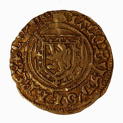 Coin - 1/2 Lion, James II, Scotland, 1451-1460 (Obverse)