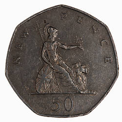Coin - 50 New Pence, Elizabeth II, Great Britain, 1981