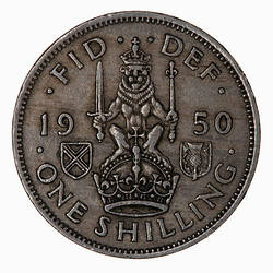 Coin - Shilling, George VI, Great Britain, 1950 (Reverse)