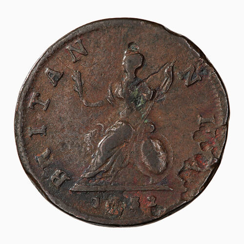 Coin - Farthing, George II, Great Britain, 1732 (Reverse)