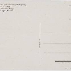 Postcard - Carabinieri on watch