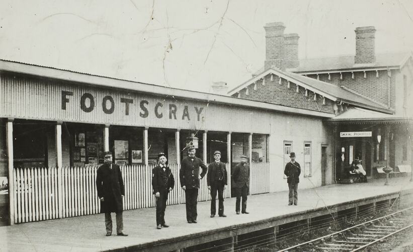 Photograph - Footscray Railway Station, Footscray, Victoria, late 1800s