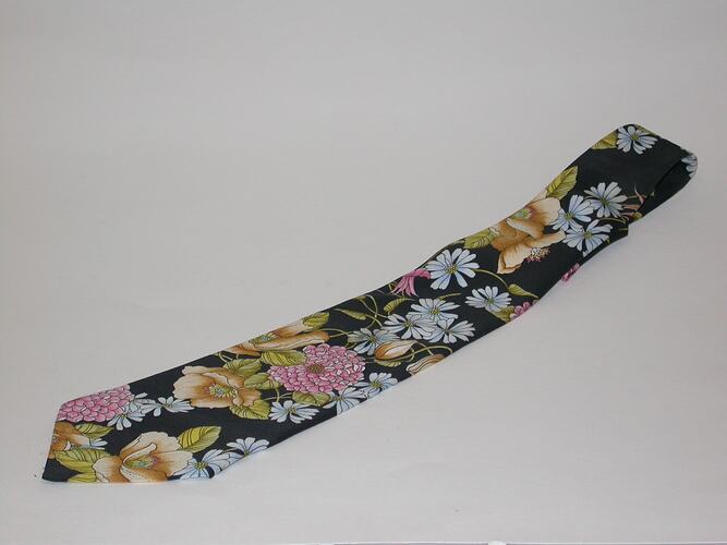 Tie - Vogue Ties, Floral, Al Grasby, 1970s