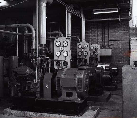 Photograph - Kodak, Powerhouse, Ammonia Compressors