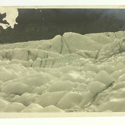 Postcard - From Mr Edgar Rouse to Mr Harry Clarke Jnr, featuring Franz Josef Glacier, New Zealand, 25 February 1939