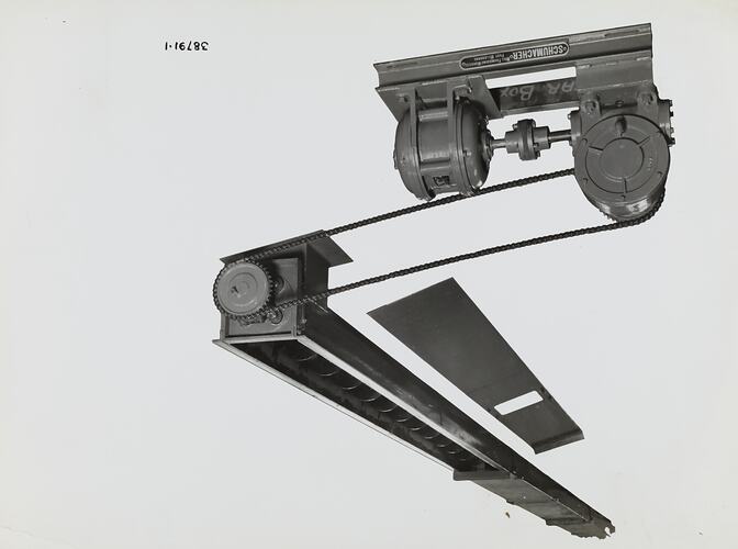 Photograph - Schumacher Mill Furnishing Works, 'Long Screw Conveyor', Port Melbourne, Victoria, 1939