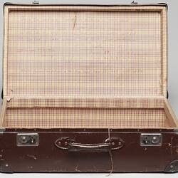 Suitcase - Adler Koffler, Brown Cardboard, circa 1957