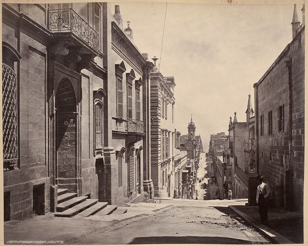 Strada Forni, Valetta, Malta, circa 1870