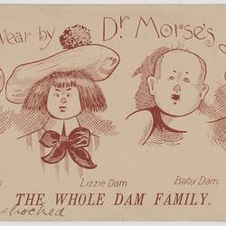 Advertising Postal Folder - 'All the Dam Family Swear by Dr Morse's Indian Root Pills', circa 1905