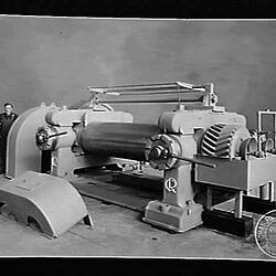 Glass Negative - Chas Ruwolt Pty Ltd, Rubber Mixing Mill for Olympic Tyre & Rubber Co., Jan 1936