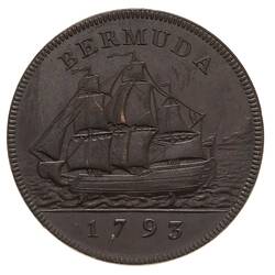 Proof Coin - 1 Penny, Bermuda, 1793