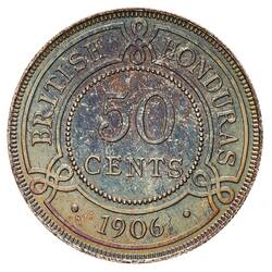 Coin - 50 Cents, British Honduras (Belize), 1906