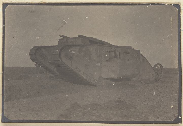 Tank, Somme, France, Sergeant John Lord, World War I 1916