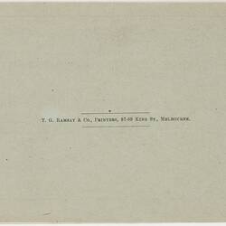 Booklet - 'Mr Charles Nuttall's Historical Painting', Historical Picture Association, Melbourne, circa 1902
