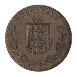 Coin - 8 Doubles, Guernsey, Channel Islands, 1945