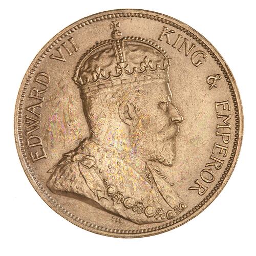 Coin - 1 Cent, Hong Kong, 1902
