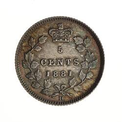 Specimen Coin - 5 Cents, Canada, 1881