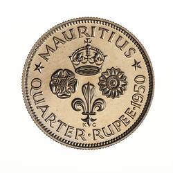 Proof Coin - 1/4 Rupee, Mauritius, 1950