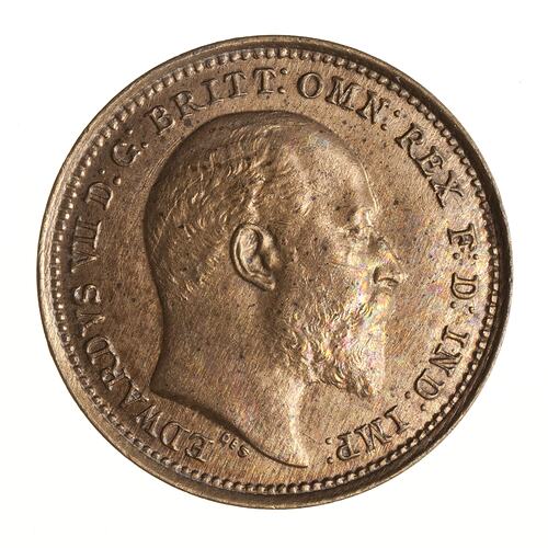 Coin - 1/3 Farthing, Malta, 1902