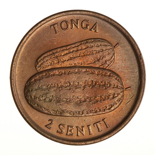 Coin - 2 Seniti, Tonga, 1975