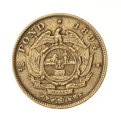 Coin - 1/2 Pond, South Africa, 1894