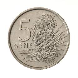 Coin - 5 Sene, Samoa, 1974