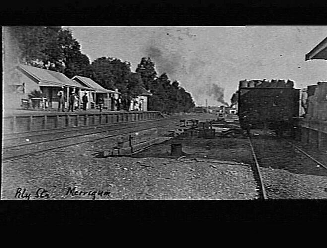 MERRIGUM - RAILWAY STATION (2 SHOTS THE SAME)