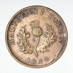 Coin - 1/2 Penny, Nova Scotia, Canada, 1832