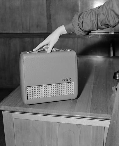 Pyrox Ltd, A Speaker Case, Victoria, May 1954