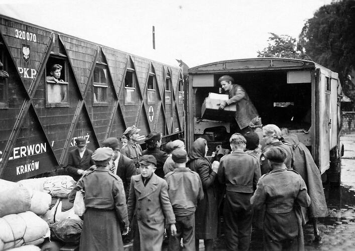 Displaced Persons Queuing for Supplies, Salzgitter Region, Germany, 1946