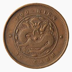 Coin - 10 Cash, Fukien, China, 1901-1905