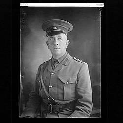 Glass Negative - Portrait of Seated Soldier in Uniform, Australia, circa 1914-1918