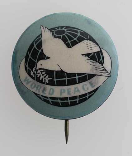 Badge - 'World Peace', circa 1980