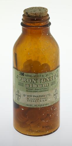 Prontosil Album - Cork Lid, Bayer Pharma, Germany, 1930s