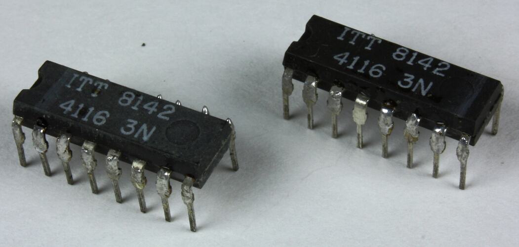 Integrated Circuits - ITT, RAM, 4116, 1981