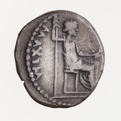 Coin - Denarius, Emperor Tiberius, Ancient Roman Empire, 14-37 AD